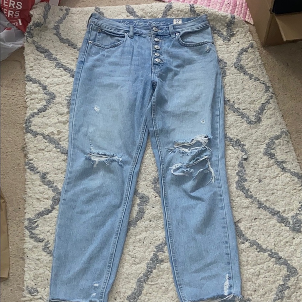 Free People high rise boyfriend jeans